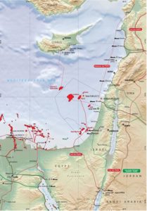 Mapa Israel Gaza