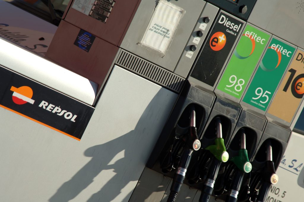 Surtidor de gasolina. FOTO: Repsol