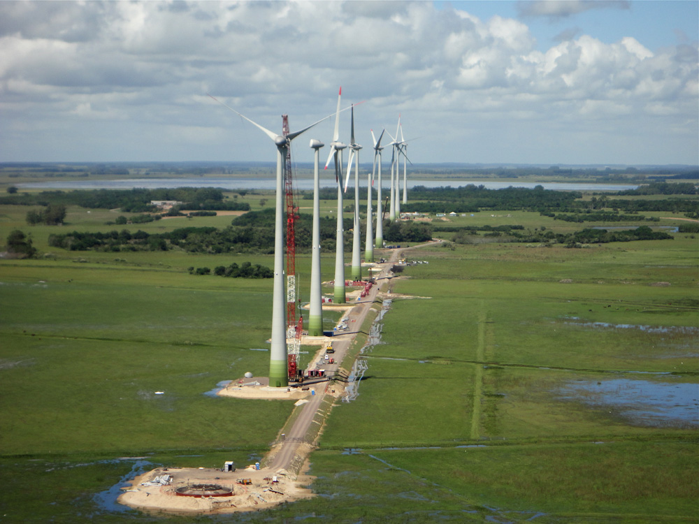 Parque eólico Sangradouro de Elecnor en Brasil. FOTO: Elecnor