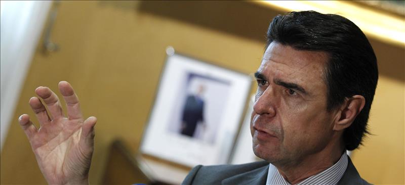 El ministro de Industria, Energía y Turismo, José Manuel Soria, durante la entrevista. FOTO: EFE