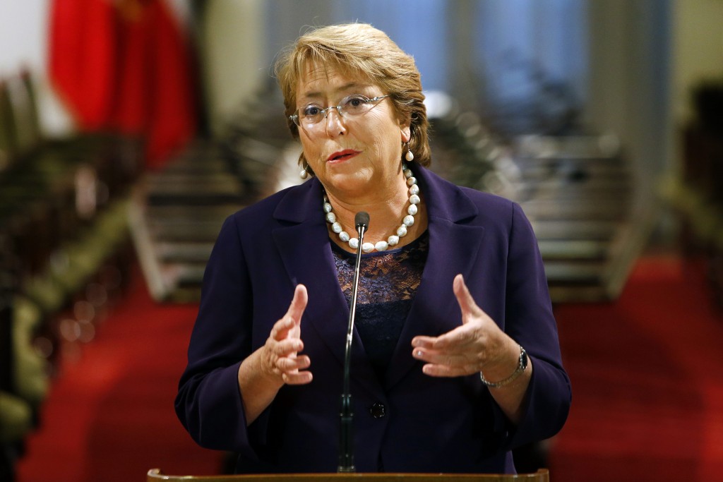 Michelle Bachelet, presidenta de Chile. FOTO: EFE