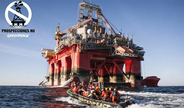 Greenpeace quiere que se anule la autorización a Repsol para que explore en Canarias. FOTO: Greenpeace.