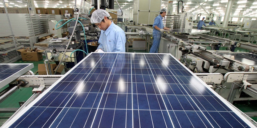 Fábrica de paneles solares de Eoplly, en Nantong. FOTO: Eoplly 