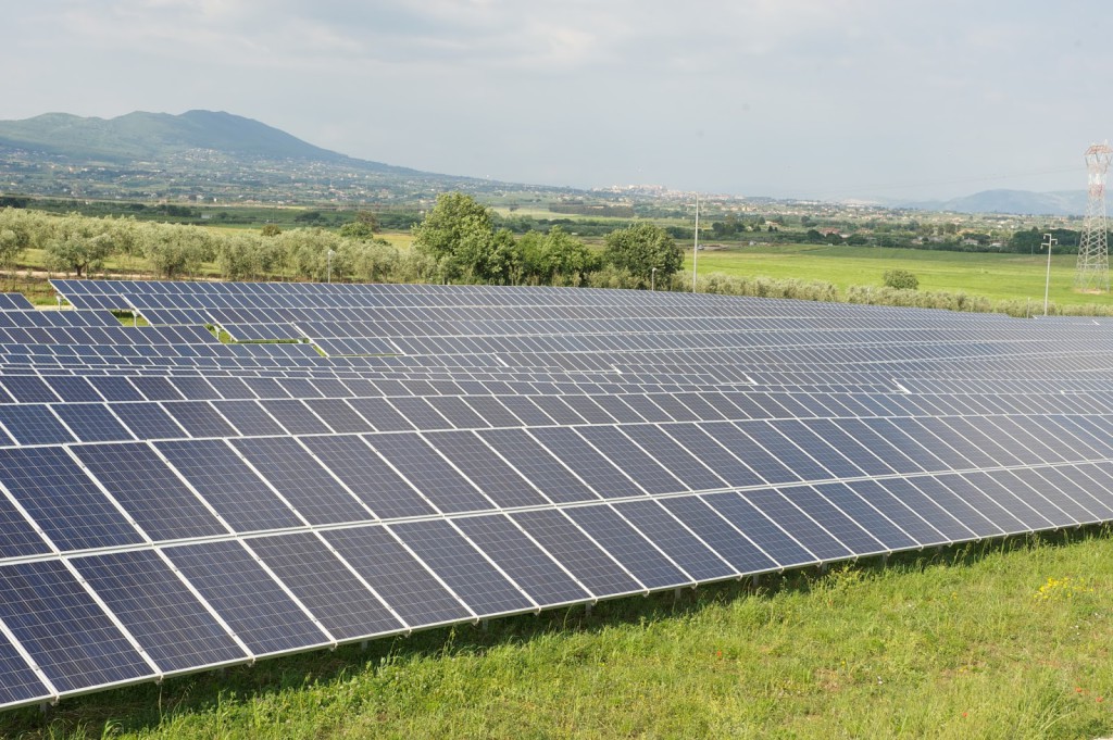 Planta fotovoltaica de 9REN en Italia.