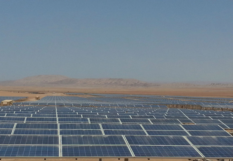Planta solar Panamericana  de SolarPark, en Chile. FOTO: SolarPark.