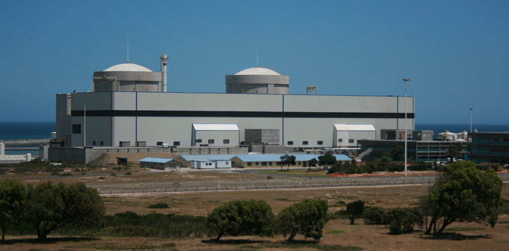 La central nuclear de Koeberg es la única de   Sudáfrica y de todo el continente africano.