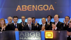 Felipe Benjumea en el típico acto del debut de Abengoa en Wall Street. FOTO: EFE