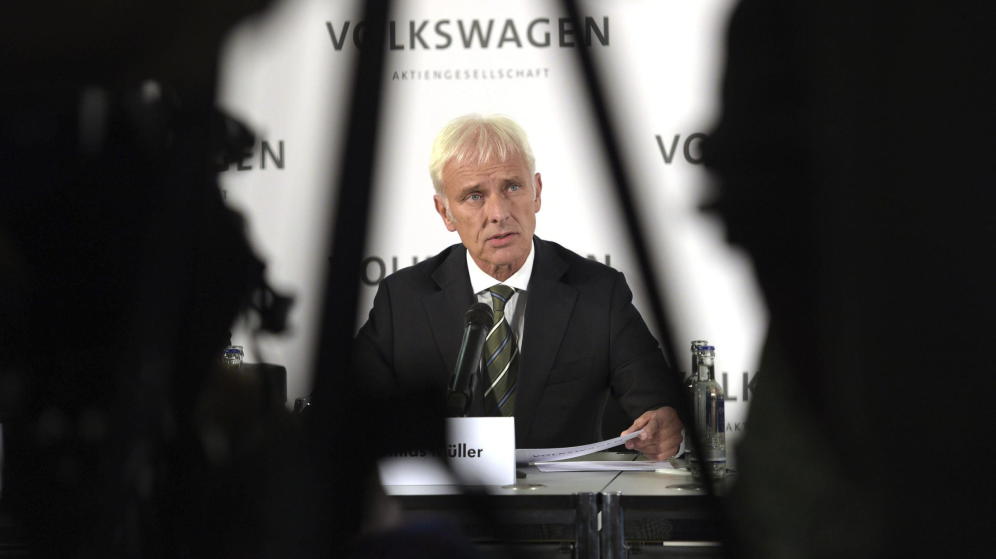 Matthias Müller, nuevo presidente del grupo Volkswagen. FOTO: EFE.