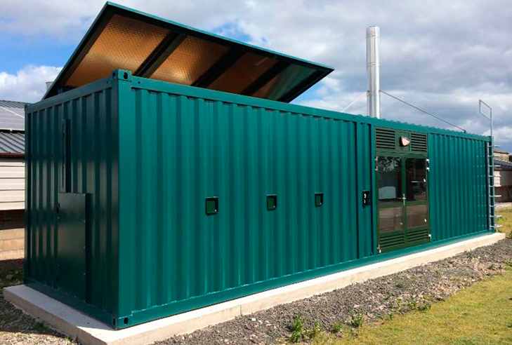 La Smart Cabin, una solución idónea para calderas de biomasa en espacios exteriores.
