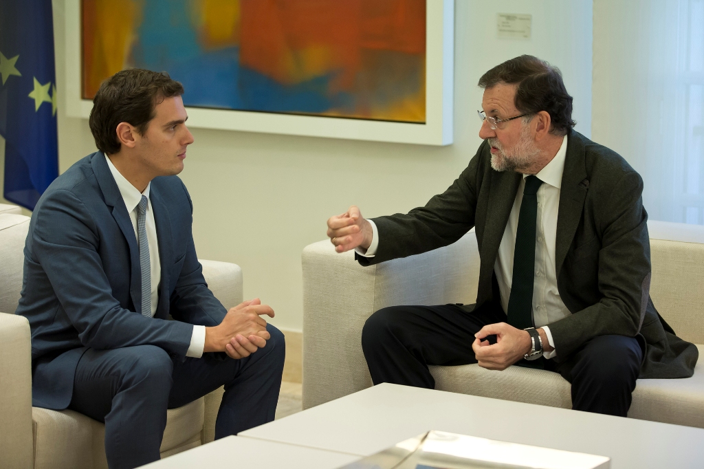 Rivera visitó a Rajoy en La Moncloa hace un mes. FOTO: Pool Moncloa.