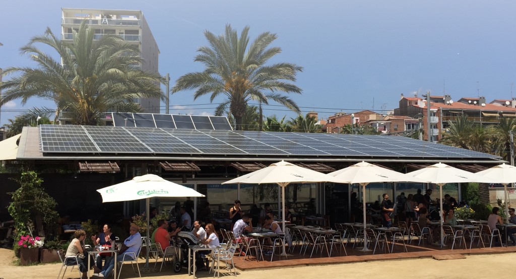El restaurante Lasal delVarador, la primera instalación de autoconsumo en España. FOTO: Solartradex.