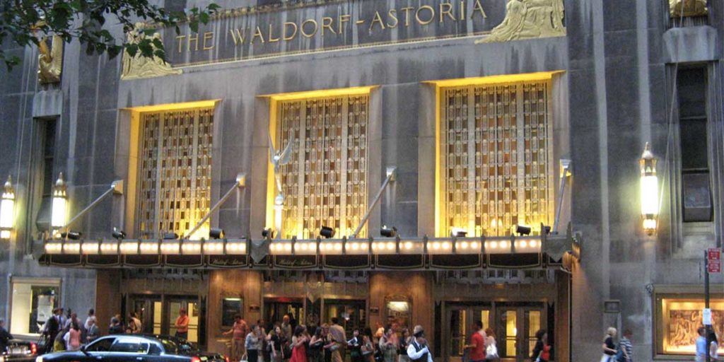 El hotel Waldorf Astoria es uno de los que se ha sumado a la iniciativa. 