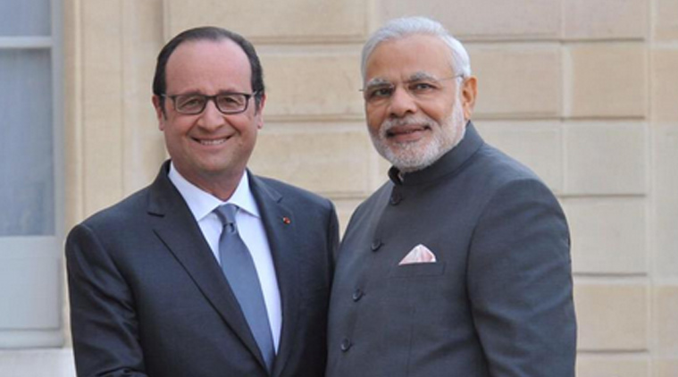 Hollande y Modi ponen la primera piedra a su Alianza Solar.