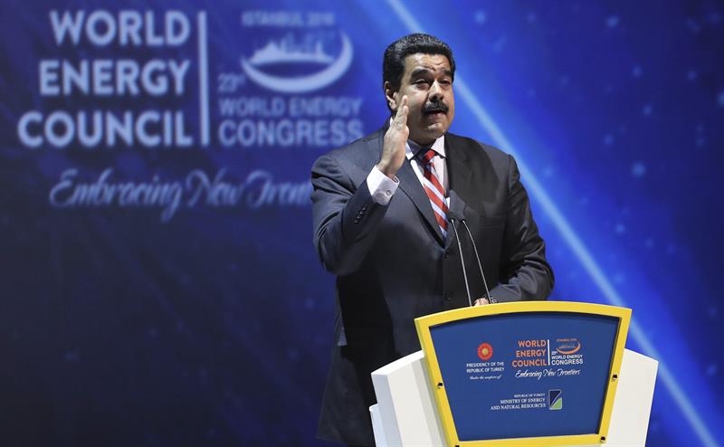 Nicolás Maduro en el WEC. FOTO: EFE.