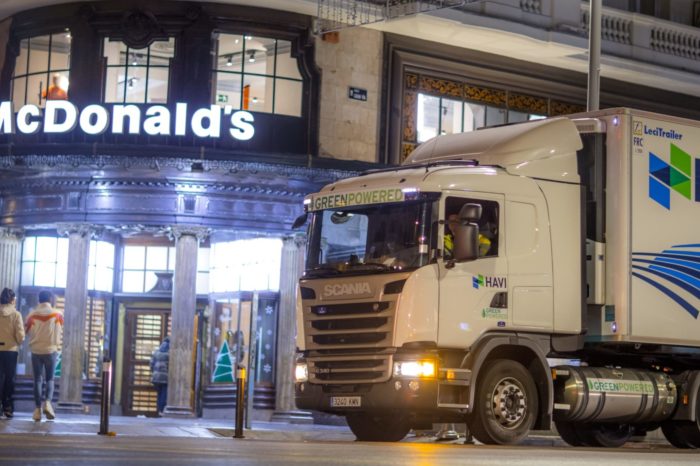 Havi y Scania incorporan 14 vehículos a gas para reducir las emisiones de CO2 en la cadena de suministro de McDonald's