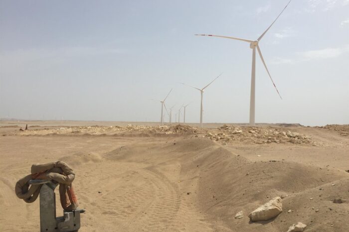 GES instala 96 aerogeneradores para un parque eólico de 250 MW en Egipto
