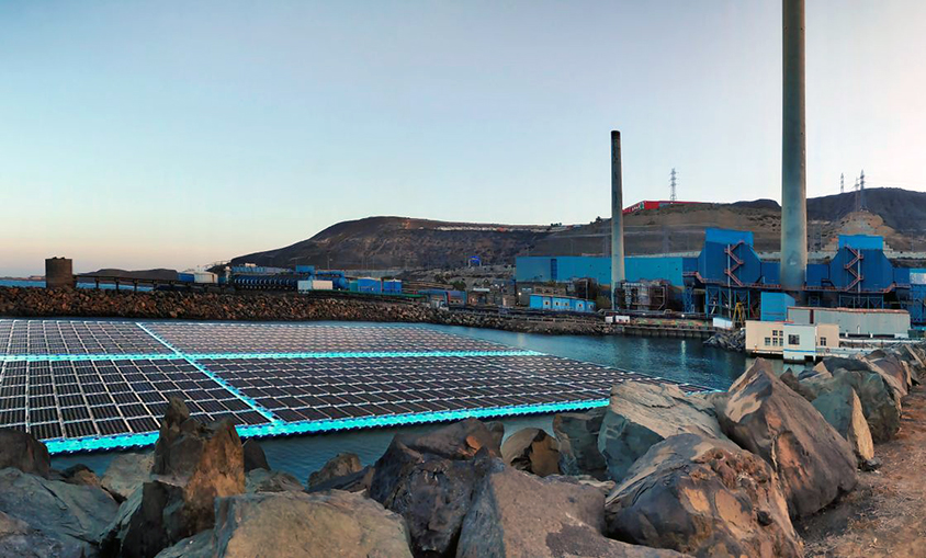 sistema fotovoltaico flotante para la desaladora Las Palmas III