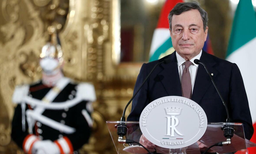 El primer ministro italiano, Mario Draghi, limita el termostato de los edificios públicos de Italia.