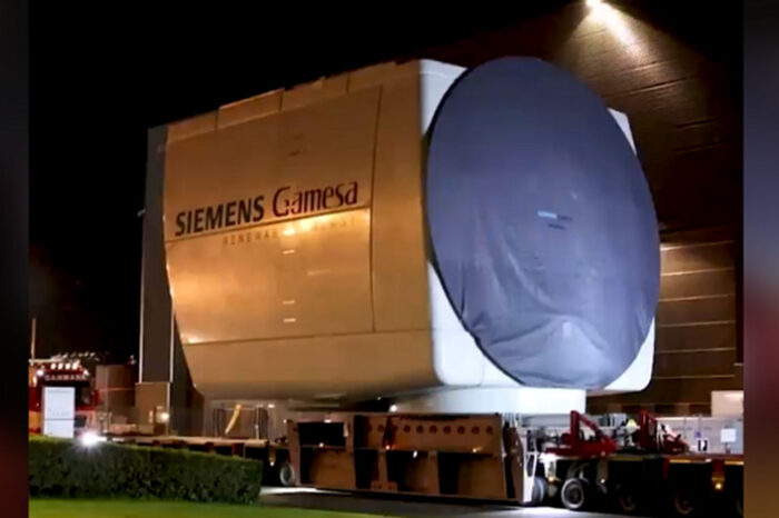 Siemens Gamesa envía el prototipo de góndola de 14MW, una subestructura que pesa 500 toneladas