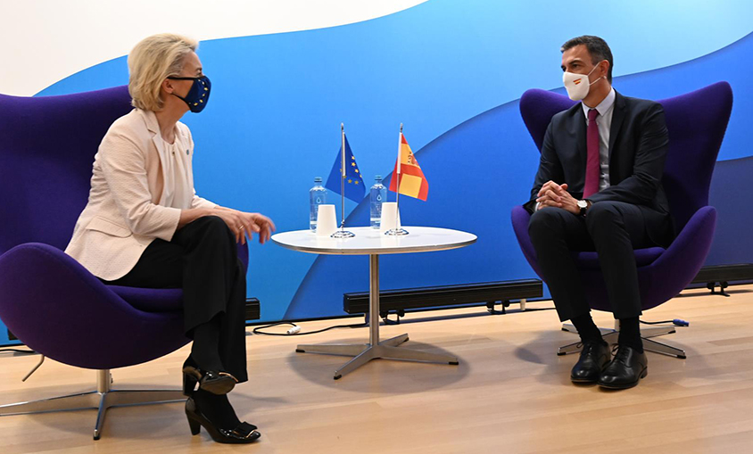 Comisión Europea, Ursula von der Leyen, Pedro Sánchez