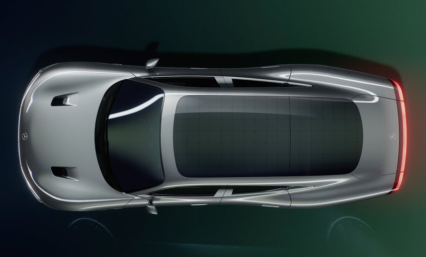 Mercedes-Benz Vision EQXX Concept paneles solares