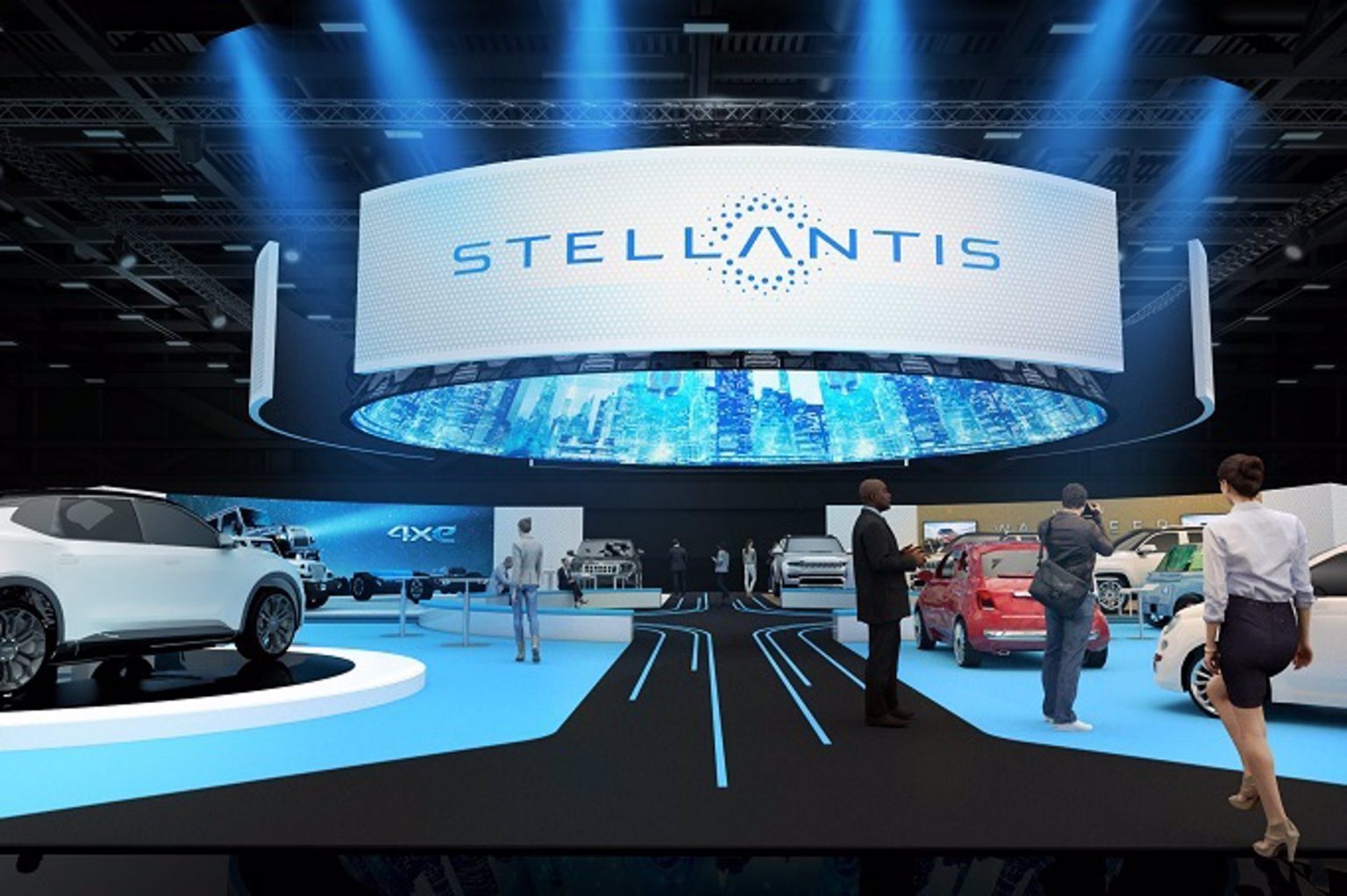 Stand Stellantis en el CES 2022. FOTO: Stellantis