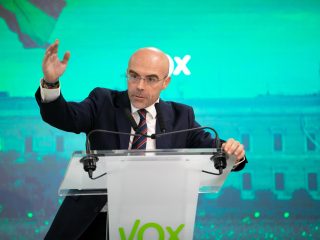 El eurodiputado y portavoz del Comité de Acción Política de Vox, Jorge Buxadé. FOTO: Vox