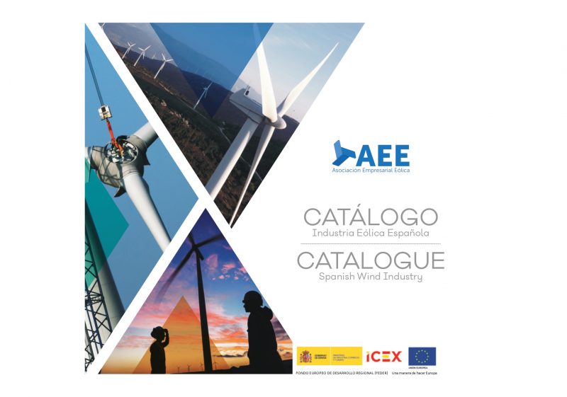 Imagen de la portada del Catálogo de la Industria Eólica Española. FOTO: AEE