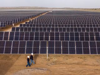 Planta fotovoltaica Jicarilla 2 de Repsol en Nuevo México. FOTO: Repsol