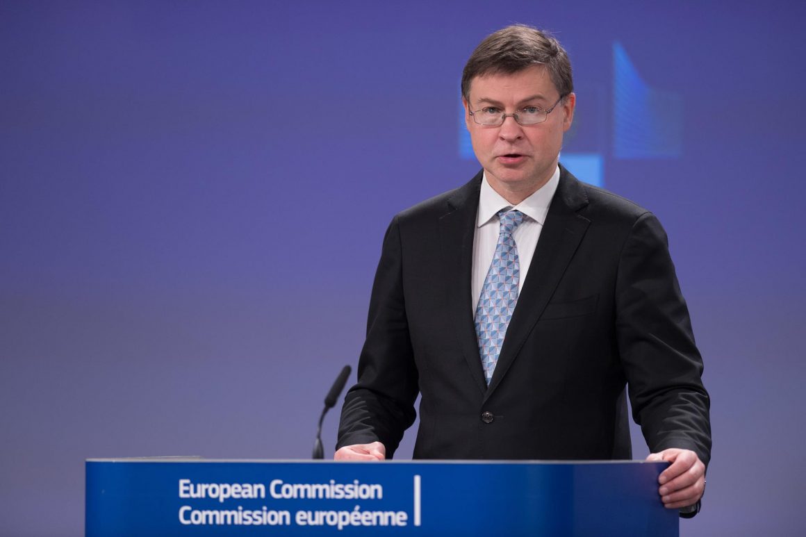 El vicepresidente económico de la Comisión Europea, Valdis Dombrovskis. FOTO: Christophe Licoppe/European Comm / DPA - Archivo