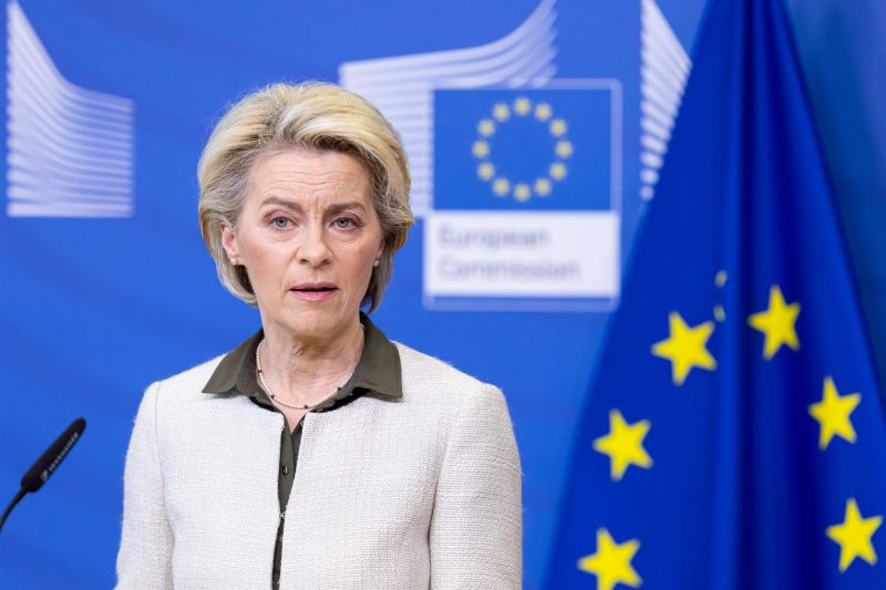 La presidenta de la Comisión Europea, Ursula von der Leyen. FOTO: Xavier Lejeune/European Commissi / DPA
