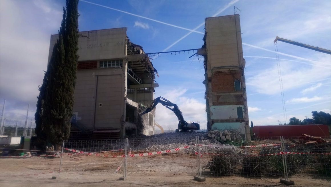 Actividades de demolición en la central nucelar 'José Cabrera'. FOTO: Europa Press