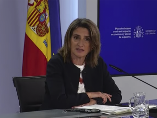 Teresa Ribera, en la comparecencia después del Consejo de Ministros extraordinario tras la aprobación del milagro eléctrico.
