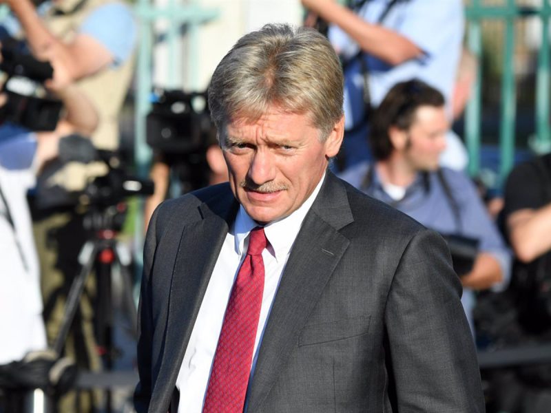 El portavoz de la presidencia rusa, Dmitri Peskov. FOTO: Ralf Hirschberger/dpa-Zentralbi