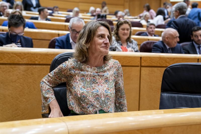 La vicepresidenta del Gobierno responsable de Transición Ecológica, Teresa Ribera. FOTO: A. Pérez Meca - Europa Press