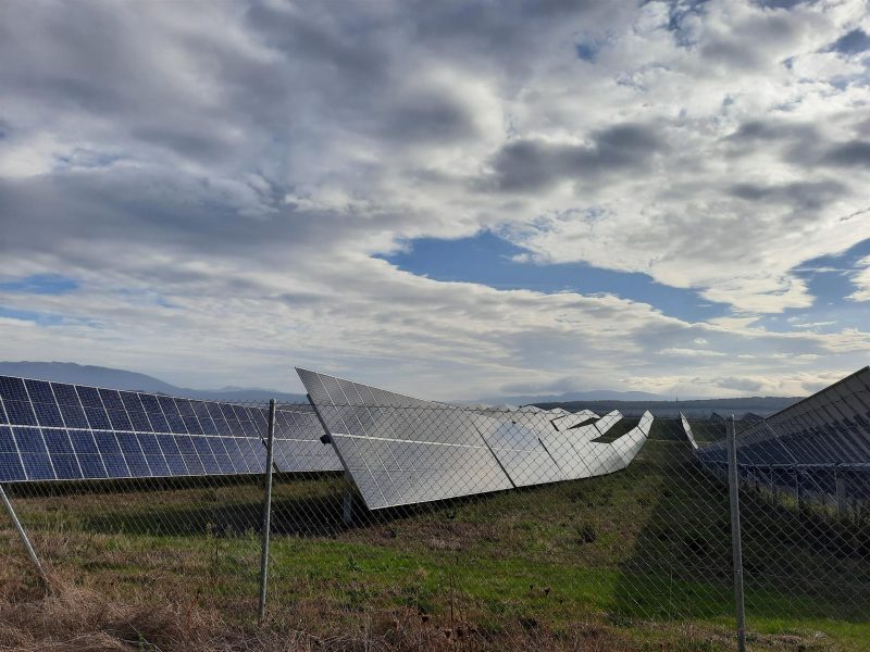 Parque de placas solares ubicado en Álava. FOTO: Europa Press