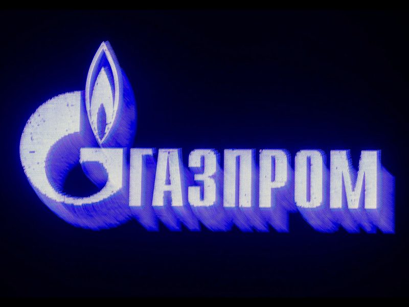 Logo de la empresa Gazprom. FOTO: Stringer/dpa