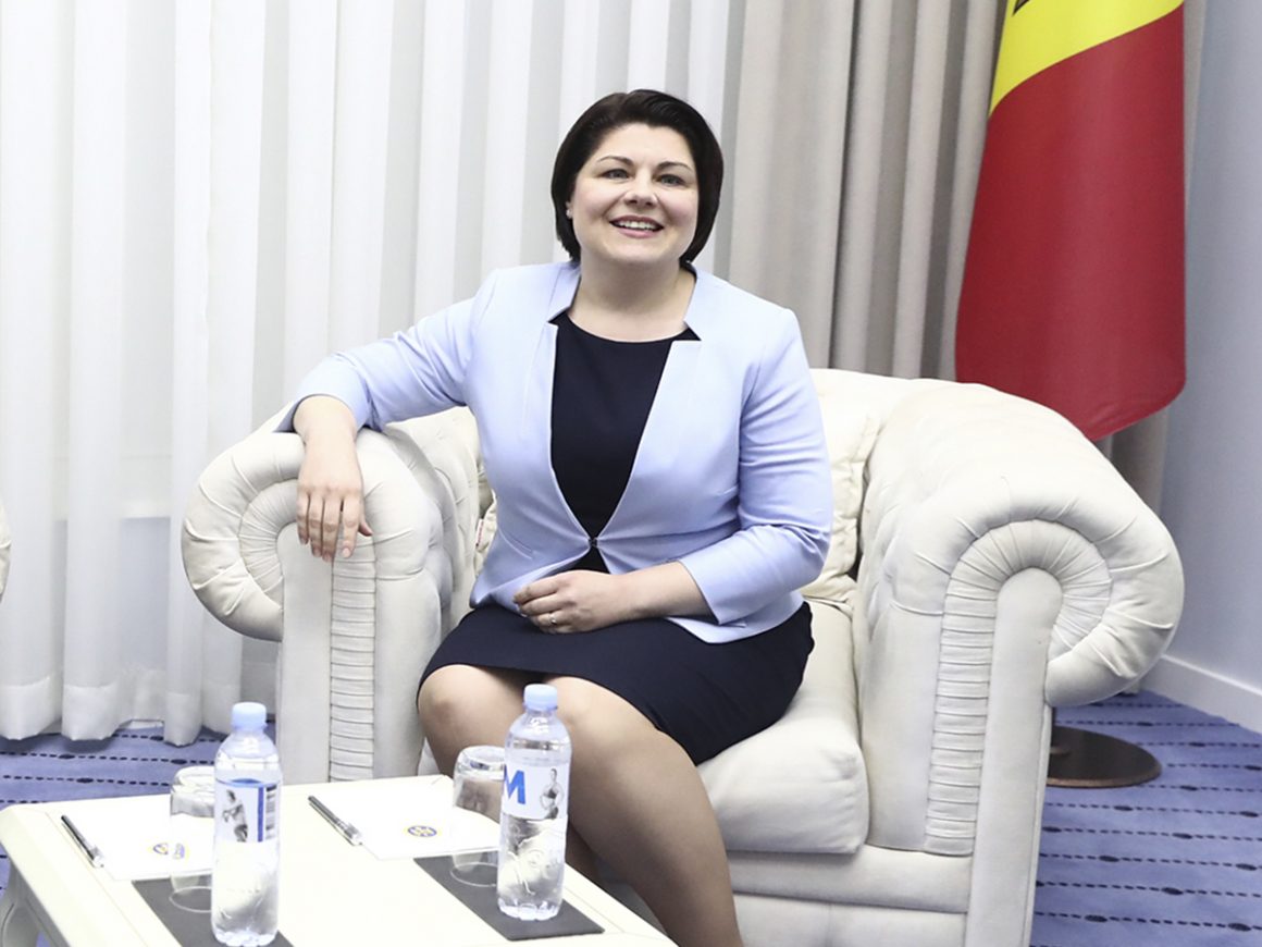 La primera ministra de Moldavia, Natalia Gavrilița. FOTO: Pool Moncloa/Fernando Calvo