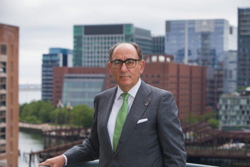 El presidente de Iberdrola, Ignacio Galán, en Boston.