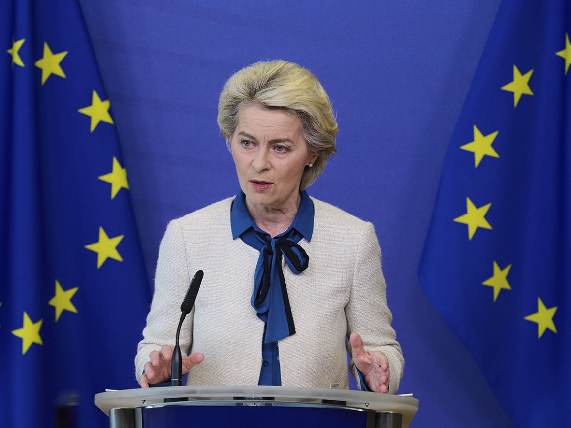 La presidenta de la Comisión Europea, Ursula von der Leyer. FOTO: CE