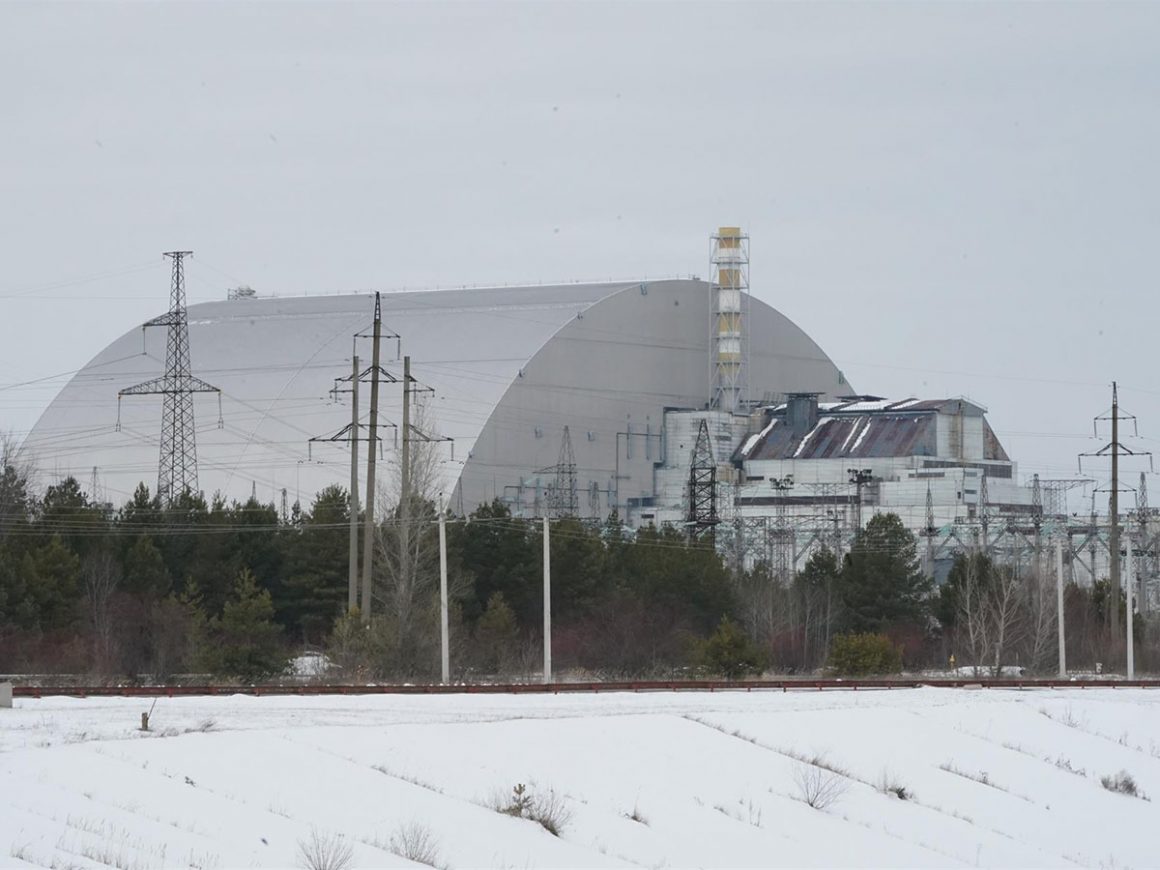 Sarcófago de la central nuclear de Chernóbil, en Ucrania. FOTO: BRYAN SMITH / ZUMA PRESS / CONTACTOPHOTO