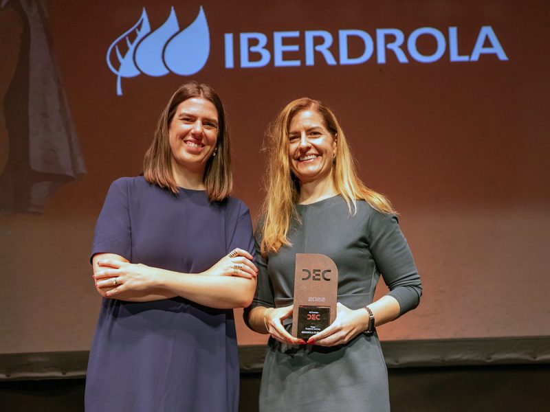 Iberdrola recibe el Premio DEC al “Mejor Customer Journey”. FOTO: Iberdrola
