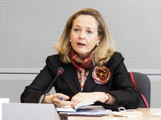 La vicepresidenta primera y ministra de Asuntos Económicos y Transformación Digital, Nadia Calviño. FOTO: CE