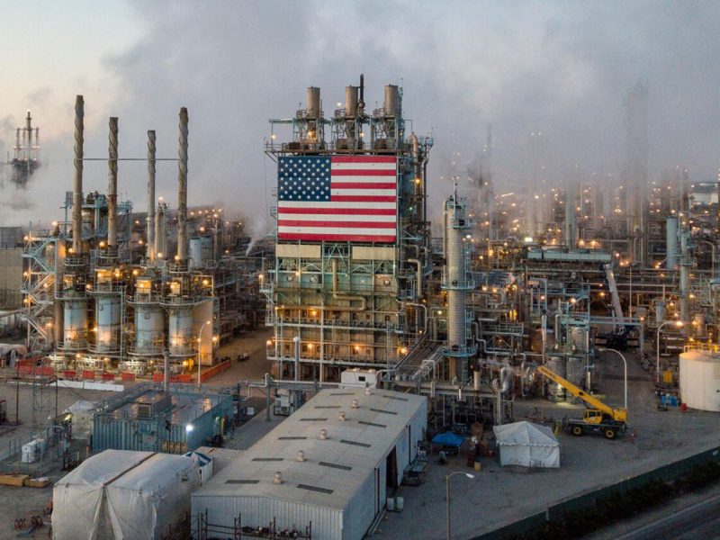 Refinería de petróleo en Estados Unidos de Marathon Petroleum. FOTO: Marathon Petroleum
