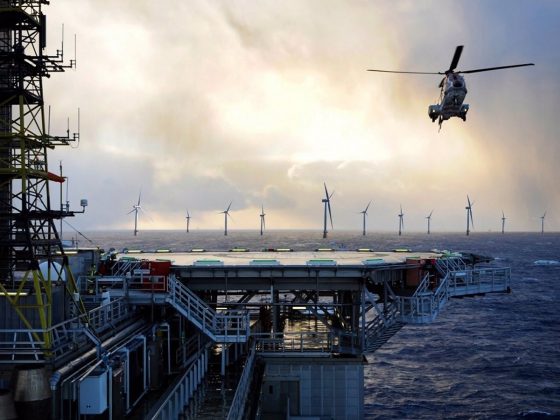 La compañía petrolera estatal de Noruega, Equinor, ha planteado la posibilidad de construir un parque eólico flotante en el Mar del Norte. FOTO: Equinor