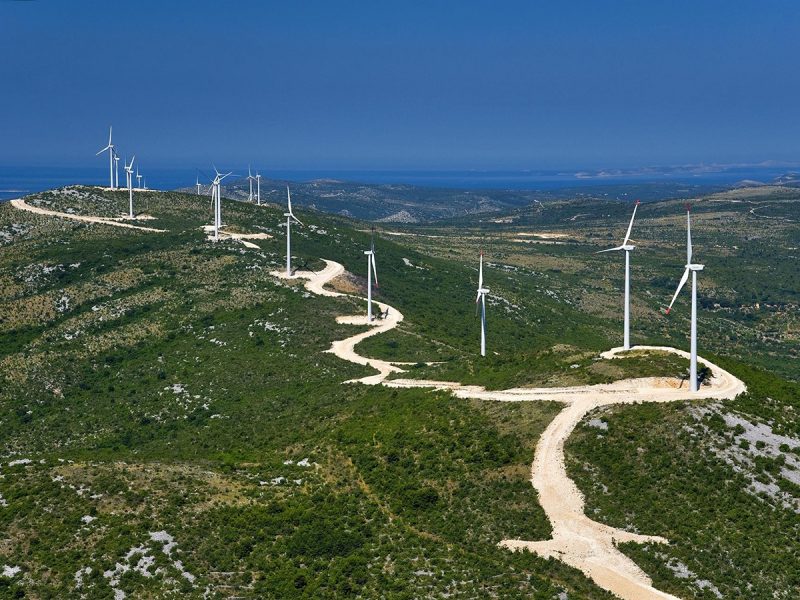 Parque eólico de Acciona Energía en Croacia. FOTO: Acciona Energía