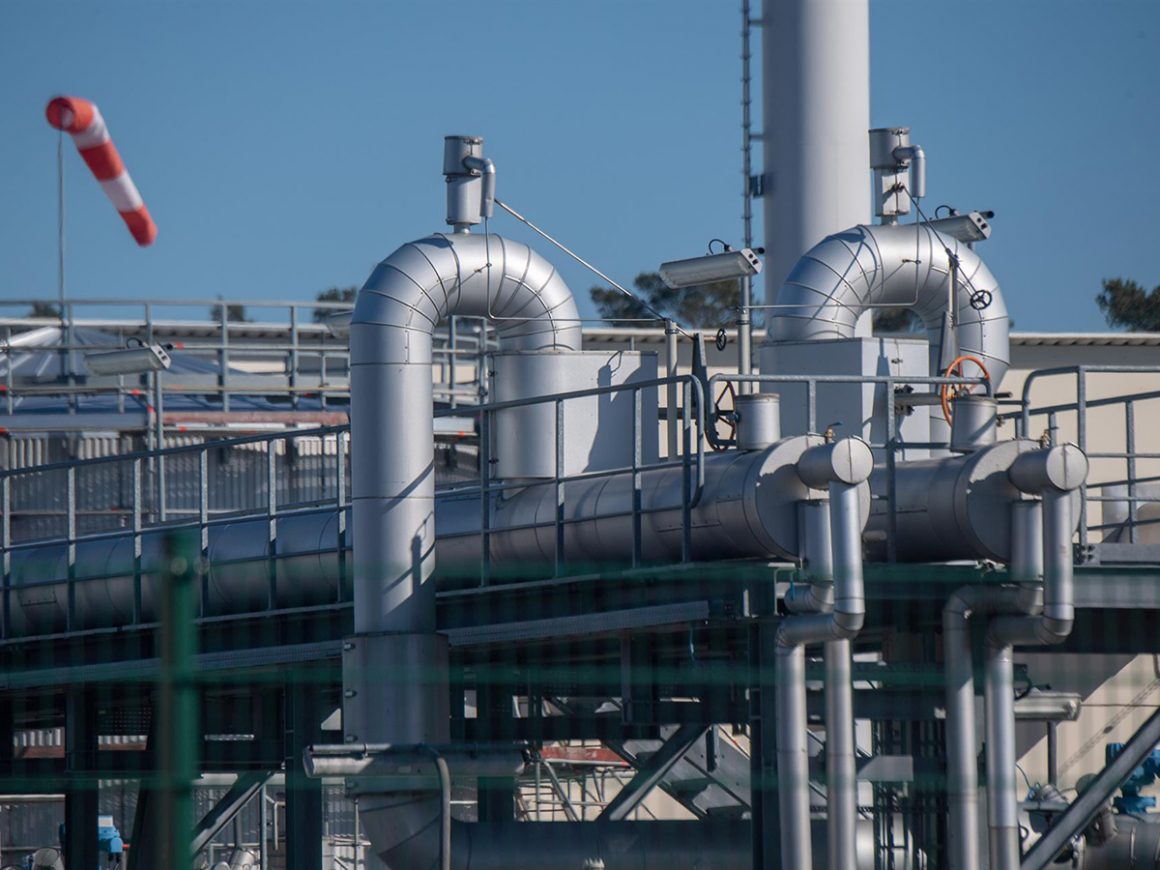 Instalaciones del gasoducto Nord Stream 1 en Lubmin, Alemania. FOTO: Stefan Sauer/dpa