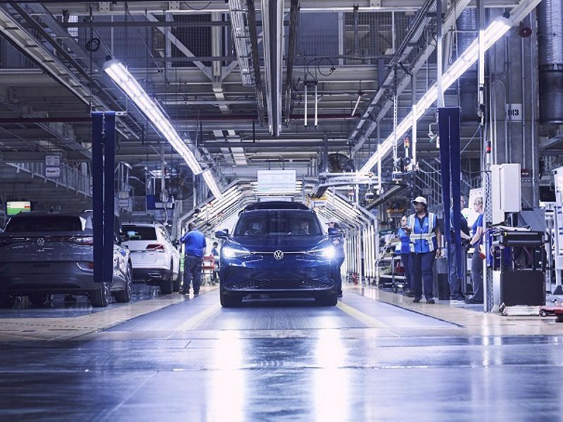 Volkswagen comienza a producir el eléctrico ID.4 en Estados Unidos. FOTO: Volkswagen