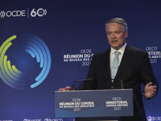 El secretario general de la Organización para la Cooperación y el Desarrollo Económicos (OCDE), Mathias Cormann. FOTO: Herve Cortinat