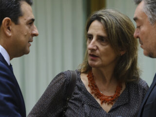 La vicepresidenta tercera y ministra para la Transición Ecológica, Teresa Ribera, en la reunión de CE. FOTO: UE